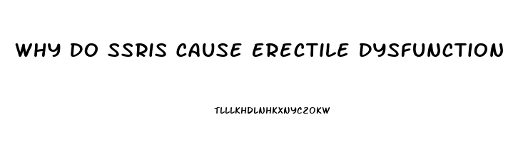 Why Do Ssris Cause Erectile Dysfunction