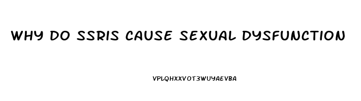 Why Do Ssris Cause Sexual Dysfunction