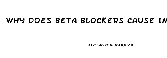 Why Does Beta Blockers Cause Impotence