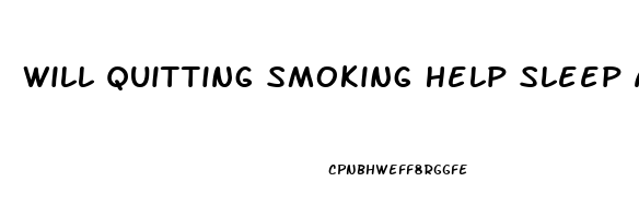 Will Quitting Smoking Help Sleep Apnea