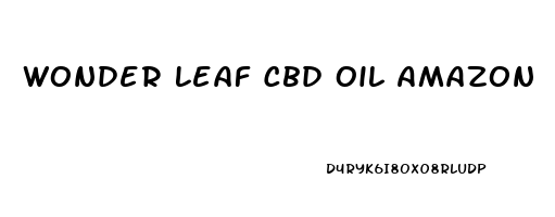 Wonder Leaf Cbd Oil Amazon