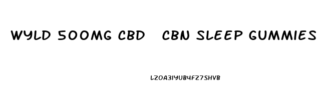 Wyld 500mg Cbd  Cbn Sleep Gummies