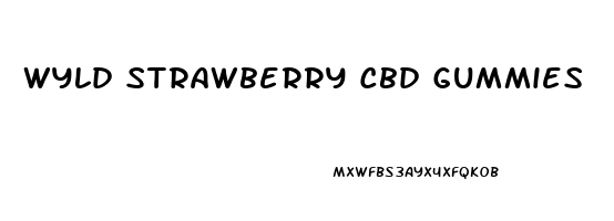 Wyld Strawberry Cbd Gummies