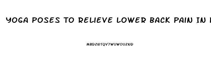 Yoga Poses To Relieve Lower Back Pain In Pregnancy