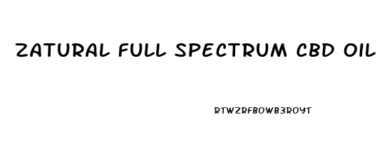 Zatural Full Spectrum Cbd Oil