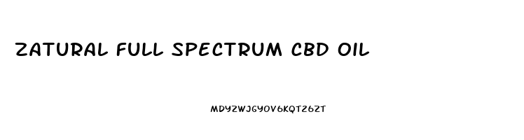 Zatural Full Spectrum Cbd Oil