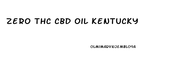 Zero Thc Cbd Oil Kentucky