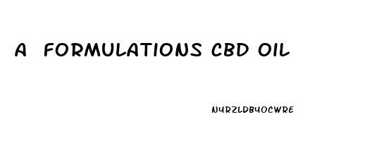 a formulations cbd oil