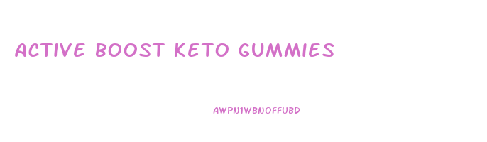 active boost keto gummies