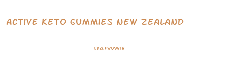 active keto gummies new zealand