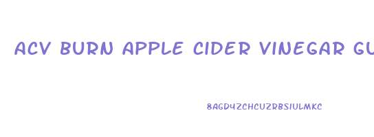 acv burn apple cider vinegar gummies