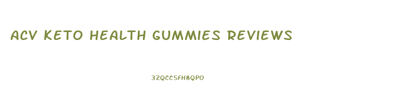 acv keto health gummies reviews