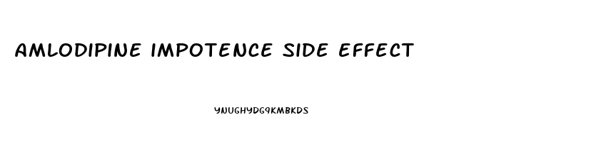 amlodipine impotence side effect