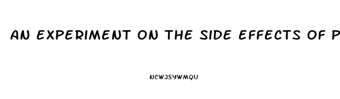 an experiment on the side effects of pain relievers