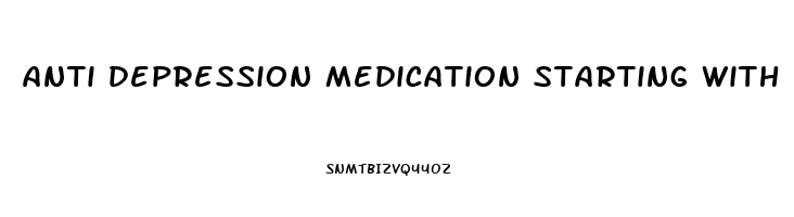 anti depression medication starting with l