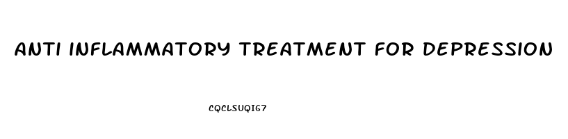 anti inflammatory treatment for depression