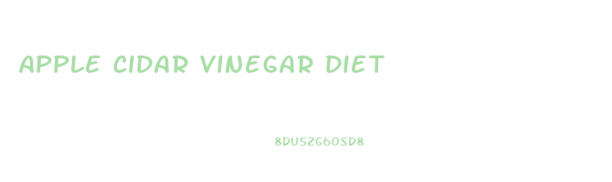 apple cidar vinegar diet