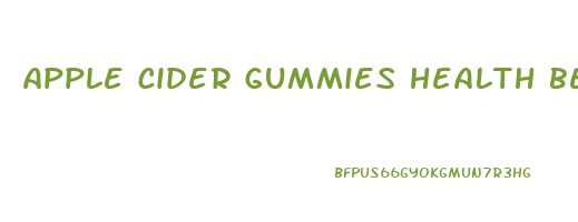 apple cider gummies health benefits