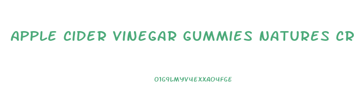 apple cider vinegar gummies natures craft