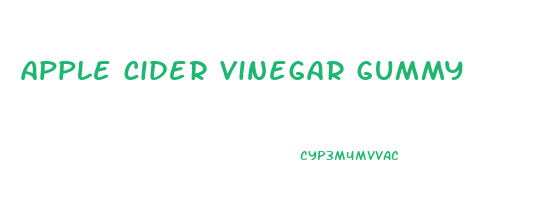 apple cider vinegar gummy