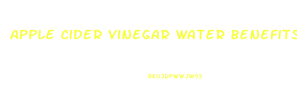 apple cider vinegar water benefits