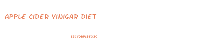 apple cider vinigar diet