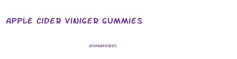 apple cider viniger gummies