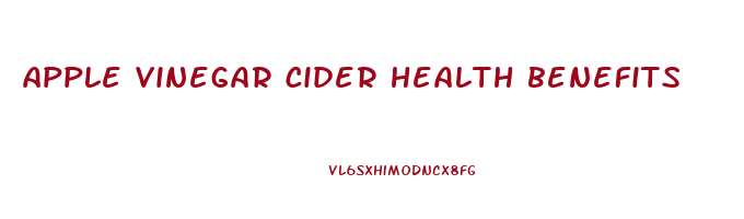 apple vinegar cider health benefits