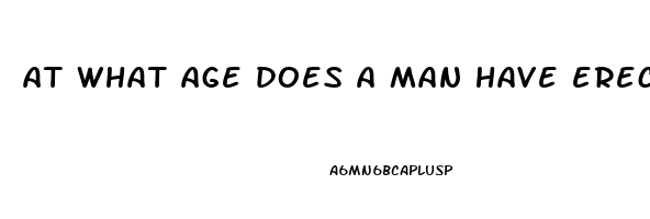 at what age does a man have erectile dysfunction