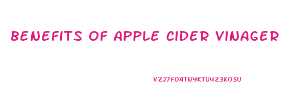 benefits of apple cider vinager