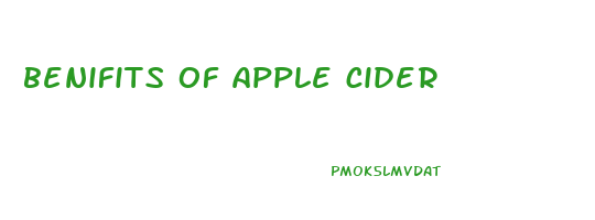 benifits of apple cider