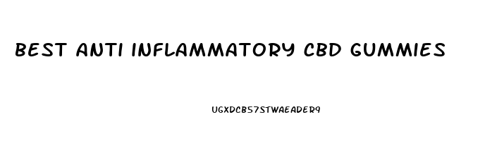 best anti inflammatory cbd gummies