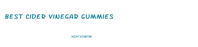 best cider vinegar gummies