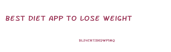 best diet app to lose weight