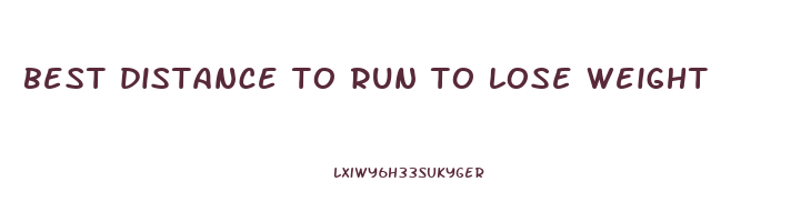 best distance to run to lose weight