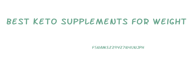 best keto supplements for weight loss