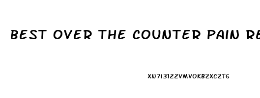 best over the counter pain reliever for lower back pain