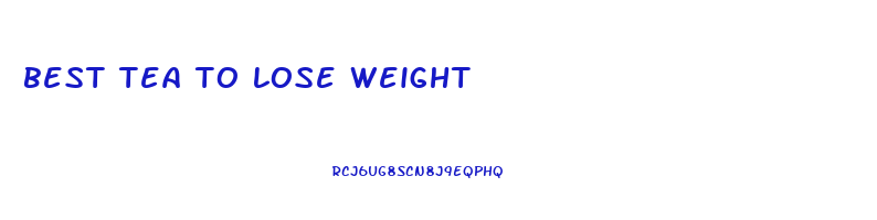 best tea to lose weight