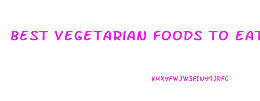 best vegetarian foods to eat to lose weight