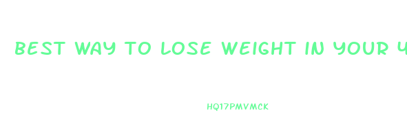 best way to lose weight in your 40s