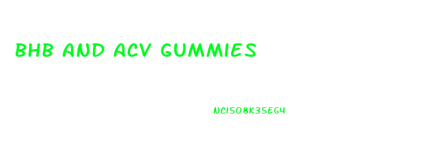 bhb and acv gummies
