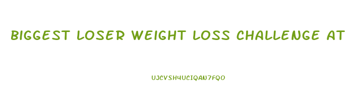 biggest loser weight loss challenge at work