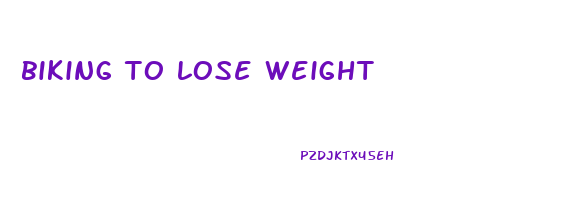 biking to lose weight