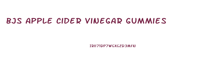 bjs apple cider vinegar gummies