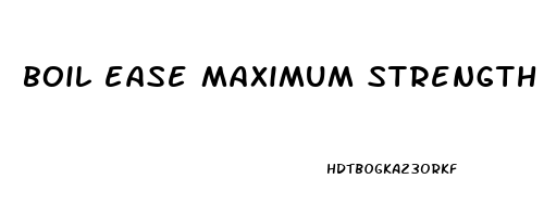 boil ease maximum strength pain relieving ointment