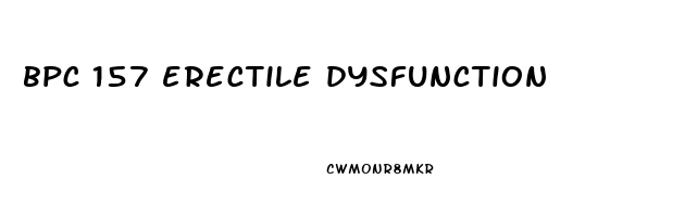 bpc 157 erectile dysfunction
