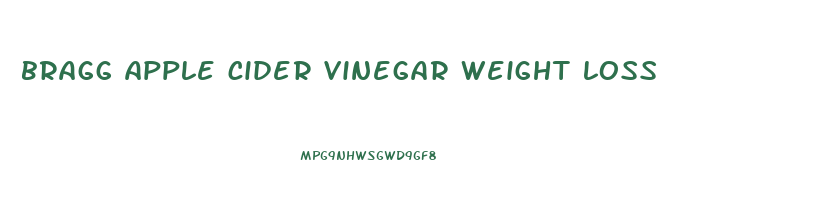 bragg apple cider vinegar weight loss