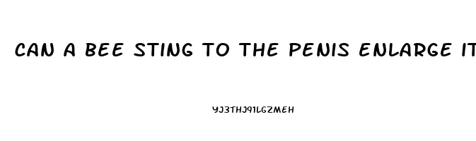 can a bee sting to the penis enlarge it