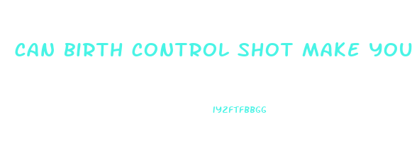 can birth control shot make you lose weight