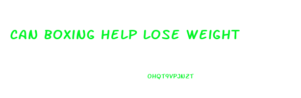 can boxing help lose weight